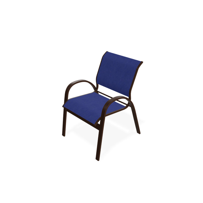Chaise de patio empilable Hiraku, Atlantide, Kona texturé