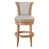 Gray Polyester Seat/Weathered Oak Frame