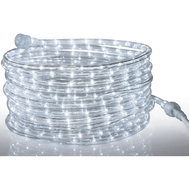 Cordon lumineux d'extérieur 24 pi à DEL - Tube flexible, raccordable et imperméable pour la décoration intérieure