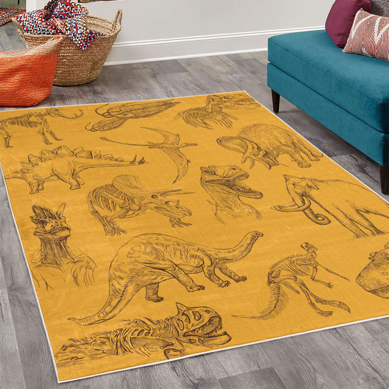 Tapis décoratif Loami, Rectangle 4 pi x 5 pi 5 po
