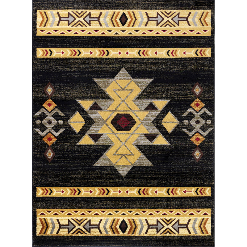 Polypropylene Area Rug For Bedroom, Living Room And Office, Rectangle 5'3" x 7'3"