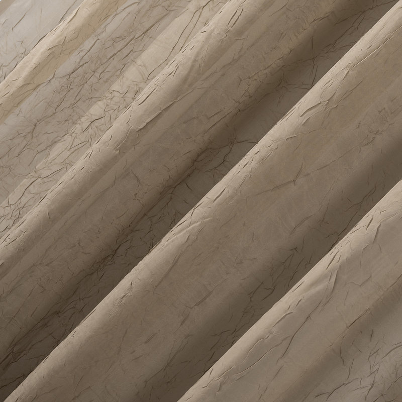 Panneau de rideau diaphane avec passe-tringle Maxon, Taupe, l 51 po x L 63 po