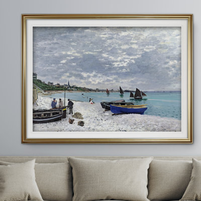 « the beach » par claude monet, impression