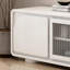 Meuble télé simple en bois massif de style crème moderne-104904033