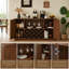 Armoire de rangement 58 po Modern Wavy Curve