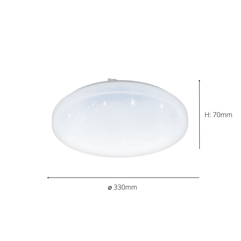 Crenata LED Flush Mount, 7cm H x 33cm W x 33cm D