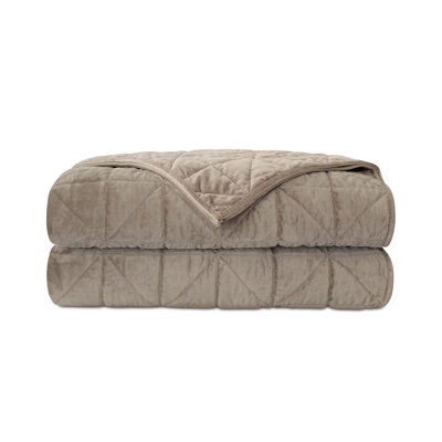 Theo Velvet Quilted Coverlet