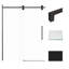 Porte de douche coulissante simple sans cadre de l 56,5 à 59 po x H 80 po avec technologie TruMotion-69322911