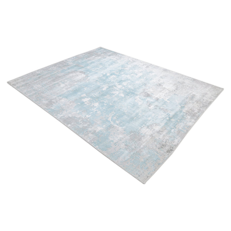 Denali Abstract Area Rug in Cream, Rectangle 5' x 8'