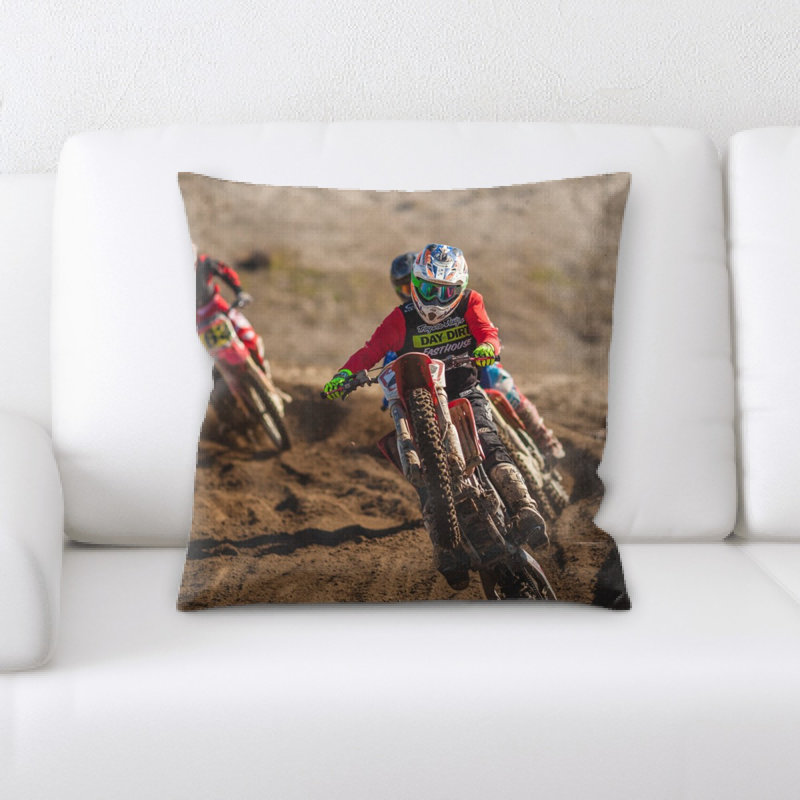Coussin décoratif vélo de saleté