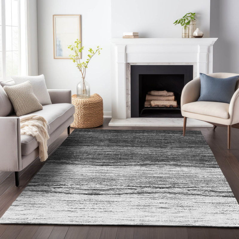 Tapis intérieur / extérieur en polyester tissé à la machine Malchow, Rectangle 2 pi 6 po x 3 pi 10 po