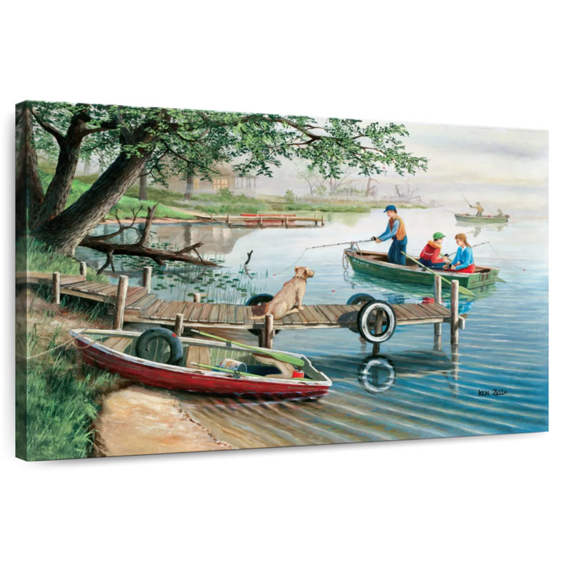Senne Dog On Dock, 8'' H x 12'' W