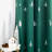 Harvind Polyester Silver Foil Print Winter Wonderland Blackout Thermal Grommet Curtains-935564414-935564403