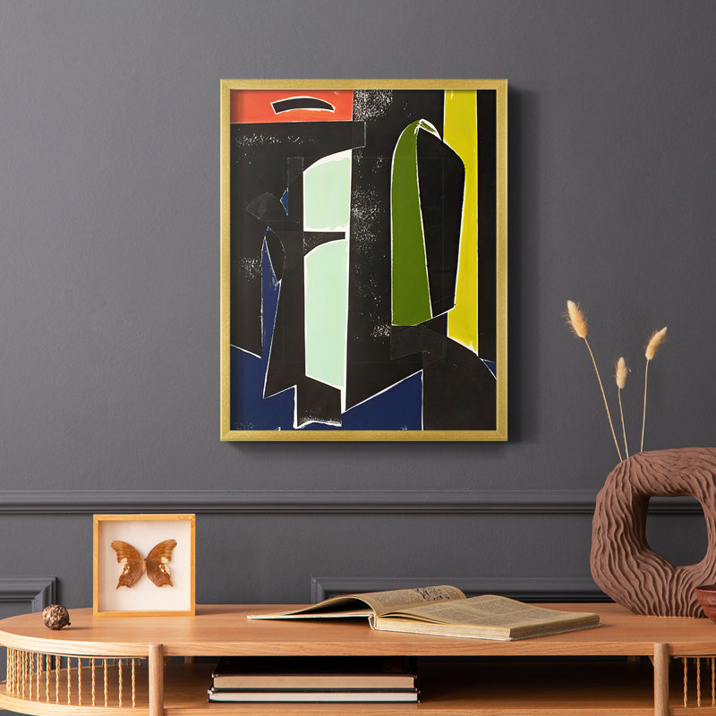 Reproduction encadrée "Arches Espagnoles" - Bois massif, Or, H 14 po x l 11 po