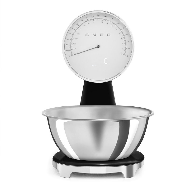 Balance de cuisine analogique et numérique Smeg, Noir / argenté