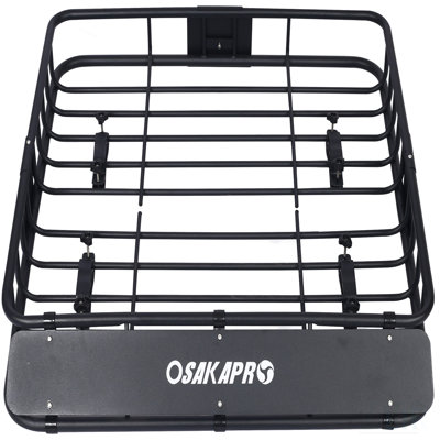 Durable Rooftop Cargo Carrier Basket with 150 lbs Capacity, Rust-Resistant and Universal Fit for All Vehicles
