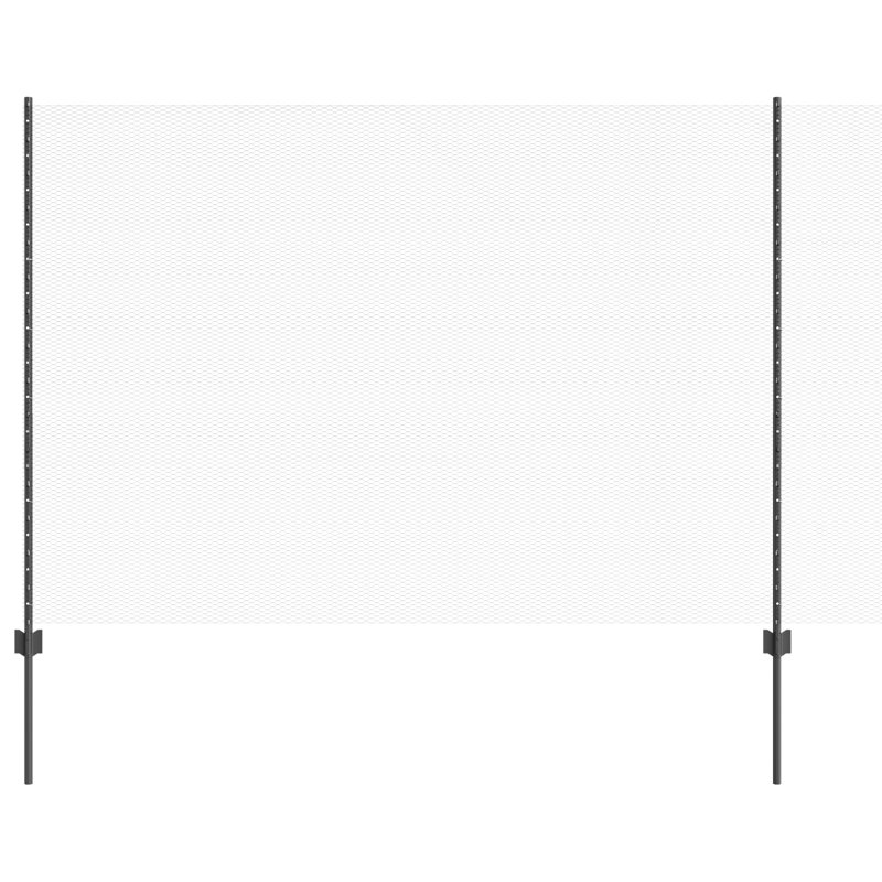 vidaXL Fence with Post Segment Outdoor Barrier Garden Terrace Divider Boundary, 160cm H x 2500cm W