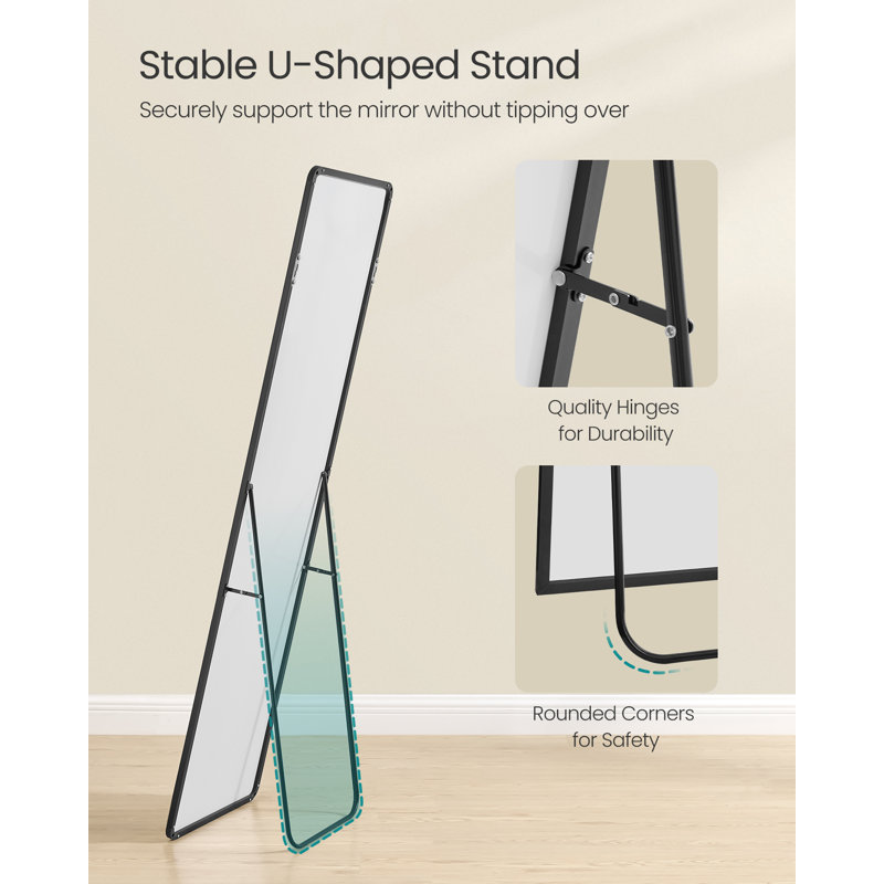 Aluminium Rectangle Floor Mirror
