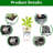 Black, Square, Faux , Planters, 22 - Inch High, Automatic Watering System, 2 Pack, Outdoor And Indoor Plant Displays Corners-1031683483