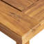 Table d'extérieur en bois de 69 po au fini naturel, ajoutant de l'élégance à votre élégante finition de salle à manger pour des soupers mémorables