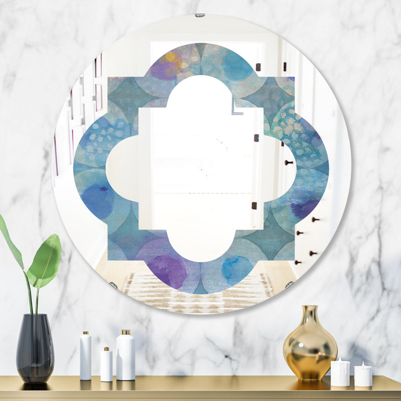 Miroir mural éclectique Quatrefoil, H 23,6 po x l 23,6 po