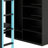 Space-Saving Wood Loft Bed with Desk, Wardrobe Storage and RGB Light-1869119593