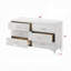 Commode de rangement contemporaine avec 6 tiroirs et meubles de chambre à coucher en bois 1pc