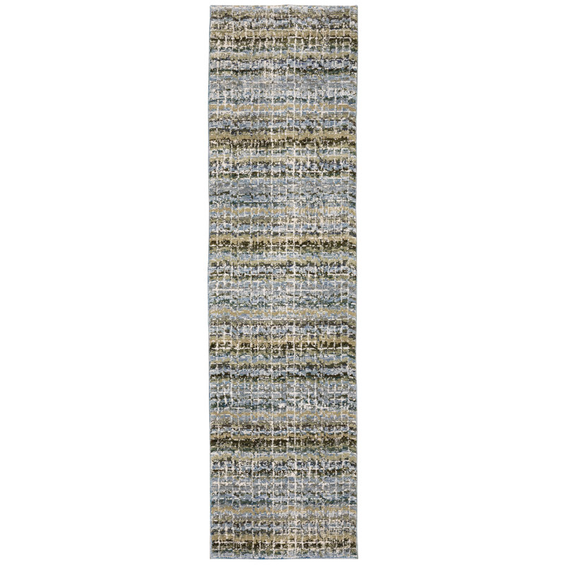 Torge Performance Abstract Indoor Rug, Runner 2'6" x 12'
