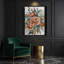 "Watercolor Floral 77", art mural sur toile grise-973790437