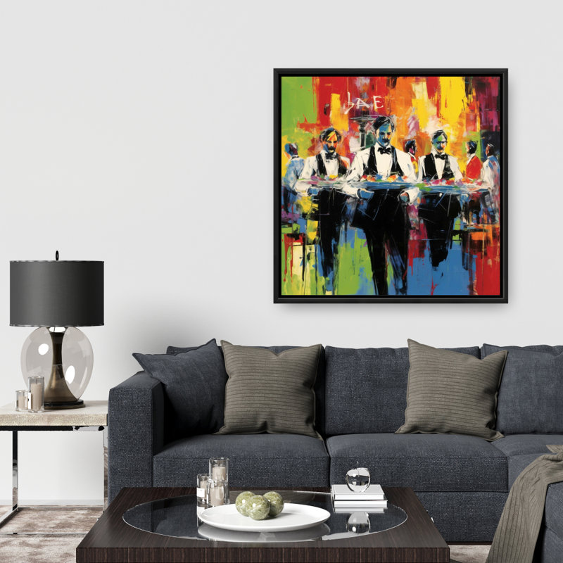 Classic Waiters Print On Canvas