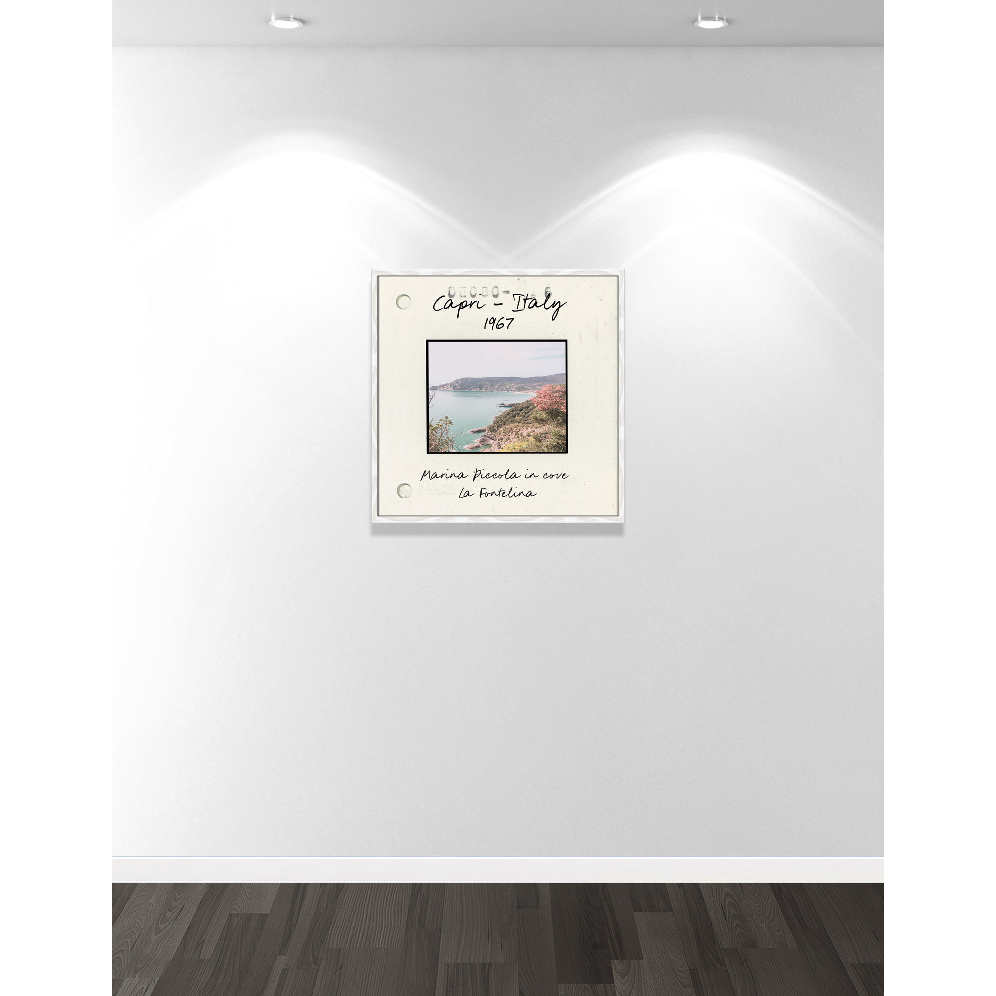 Capri Italy - Marina Picolla in La Fontalina Print by Susan Jill, White Single Picture Framed Paper