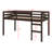 Solid Wood Bed Frame With Ladder, Wood Slat Support-897883408