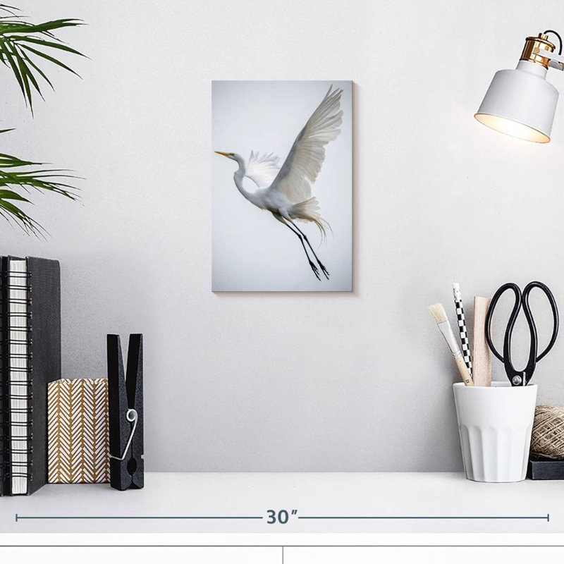 Brampt Angelic Great Egret, 12" H x 8" W
