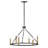 6-Light Two-Tone Candle Wagon Wheel Chandelier