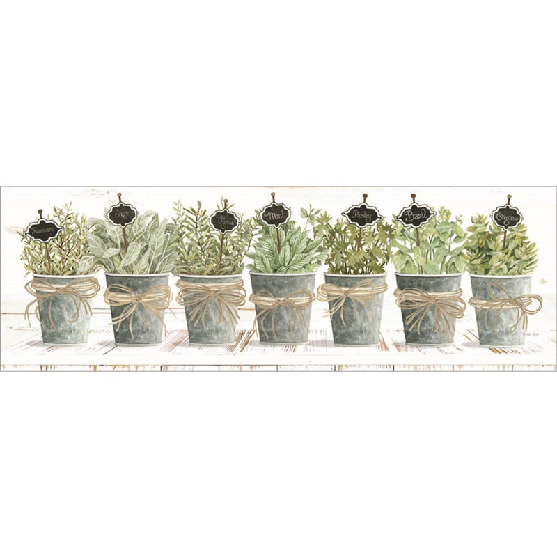 «Herbs In A Row» par Cindy Jacobs, art mural encadré