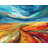 Land flow - 48"x60" Framed canvas