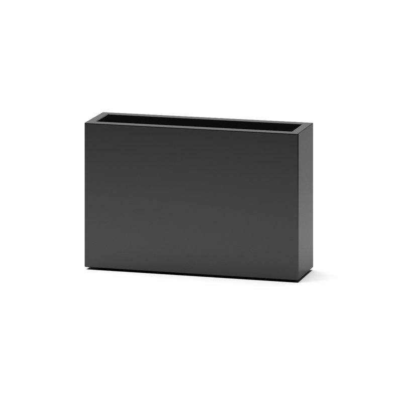 Boîte à fleurs en fibre de verre Rosena, H 24 po x l 36 po x P 10 po, Noir