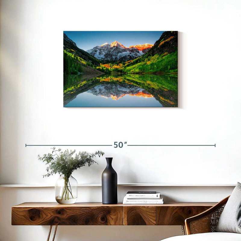 Alvord Maroon Bells Mountain Sunrise, H 20 po x l 30 po