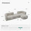 Canapé modulaire en velours Acanva-1025187106