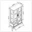 Lighted Glass Curio Cabinet With Adjustable Shelves - Elegant 2-Door Display Cabinet & Built-In Drawer, Includes Bulb - White Finish-943214988