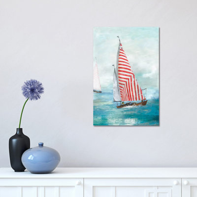 Red Sails 1 Piece Wrapped Canvas Painting