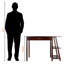 Bureau d'écriture Hansel avec tablettes intégrées H 30,43 po x l 43,71 po x P 19,78 po Hansel