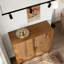 Buffet en noyer avec rainures