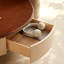 Ensemble de tables basses simples en noyer