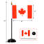 Ensemble de drapeaux de luxe Canada 4 x 6 po Canada