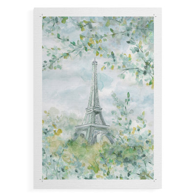 Paris au printemps - impression sur toile seulement - non encadrée