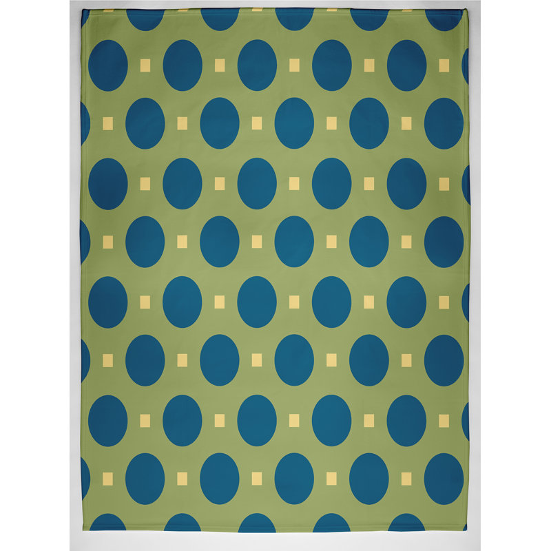 Sade Plain Weave / Muslin Throw Blanket, Green