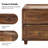 Aivery 38'' W Farmhouse 2 - Drawer Solid Wood Modular  Dresser(Set of 3)-100845479