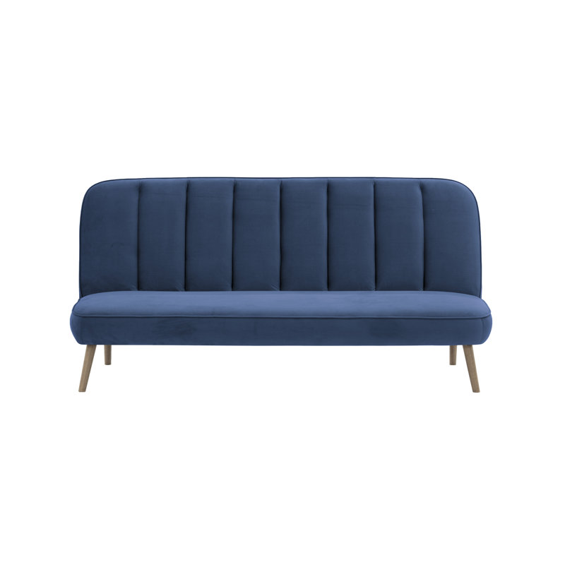 Keiper 2 Seater Sofa Bed, Blue, Wax Balck
