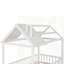 Lit simple en bois avec clôture-731880508